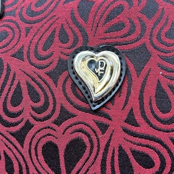 Diane von Furstenberg Large Pink Black Heart Tote Bag - Picture 4 of 9